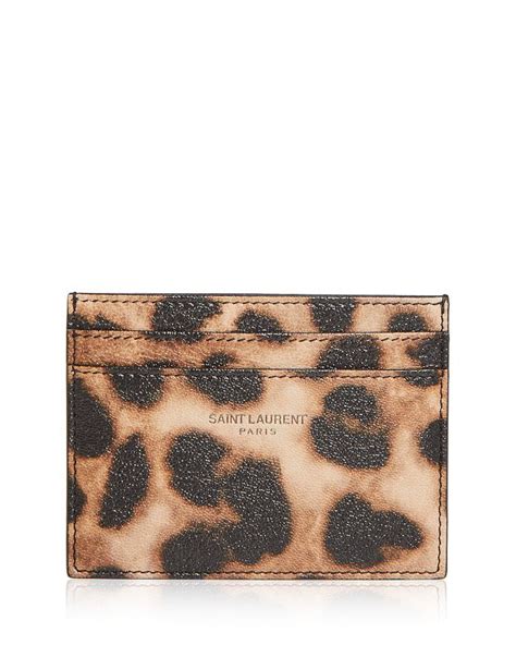 ysl cardholder leopard|ysl card holder used.